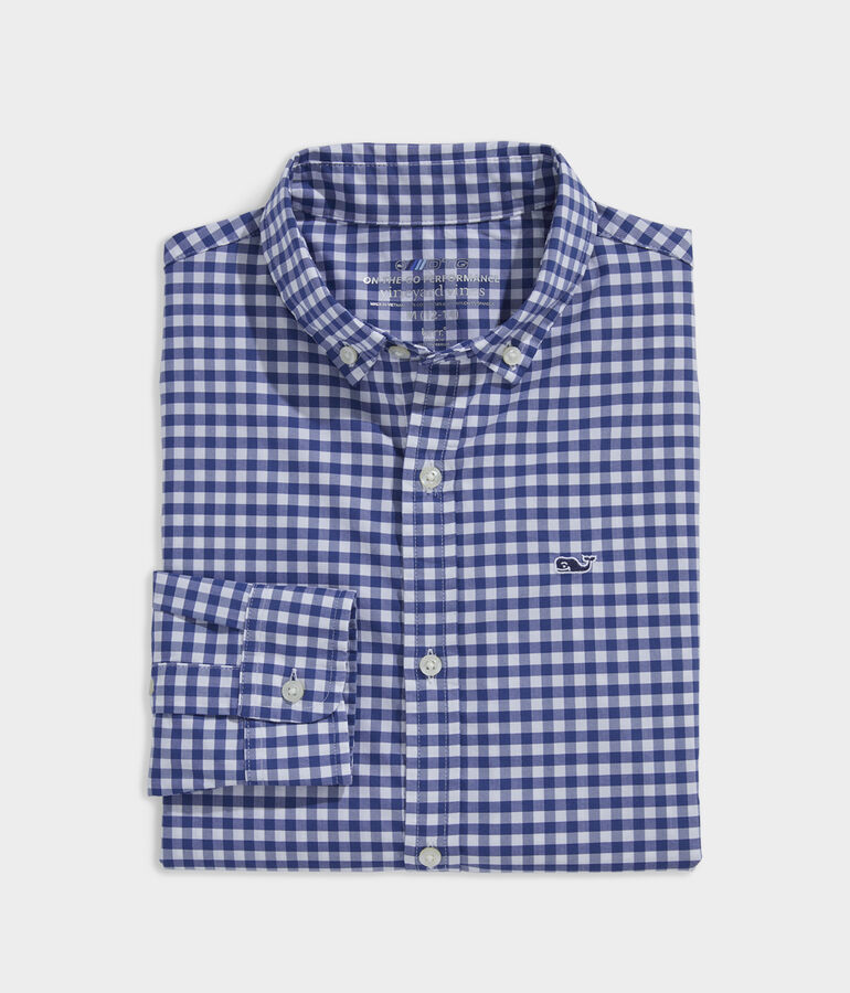 Boys' On-The-Go brrr Gingham Shirt