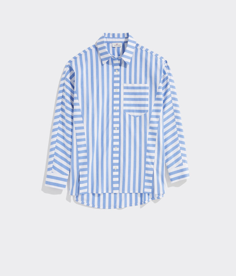 Poplin Striped Weekend Button-Down