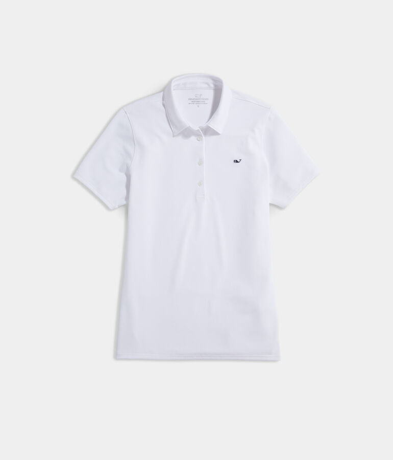 Women's Solid Pique Polo