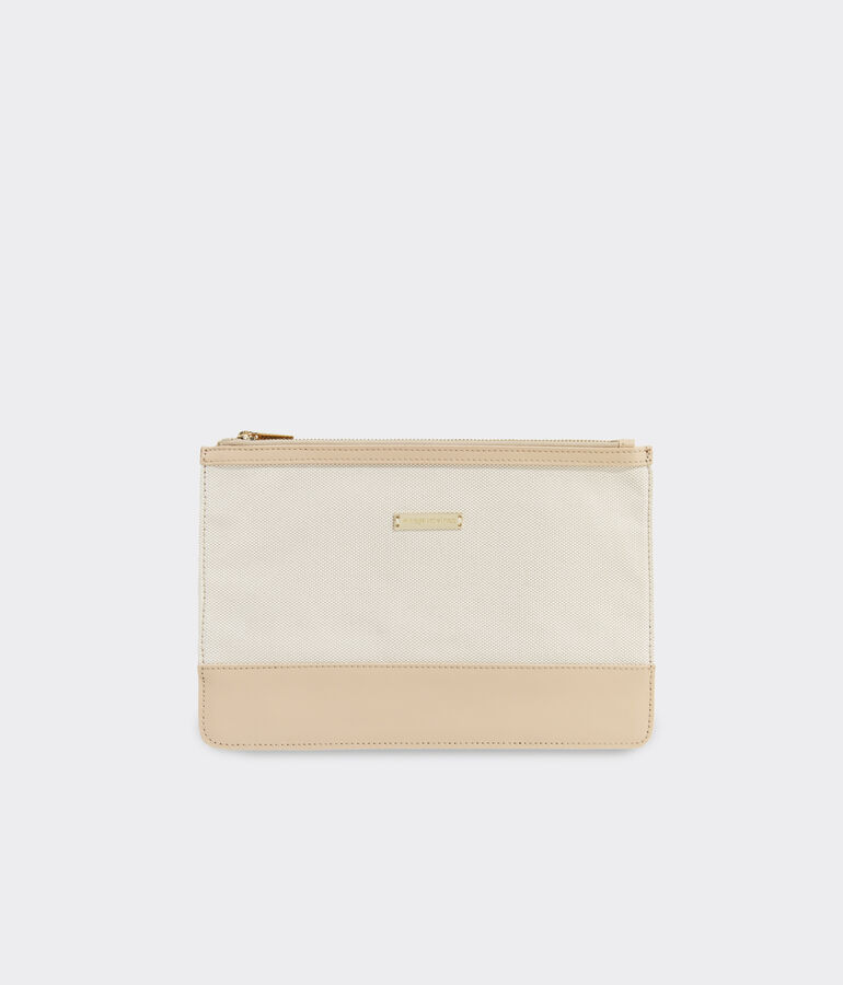 Textured Canvas Pouch