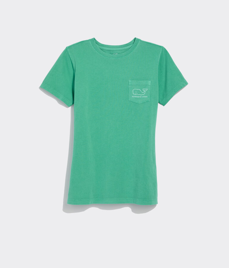 Garment Dyed Vintage Whale Short-Sleeve Pocket Tee