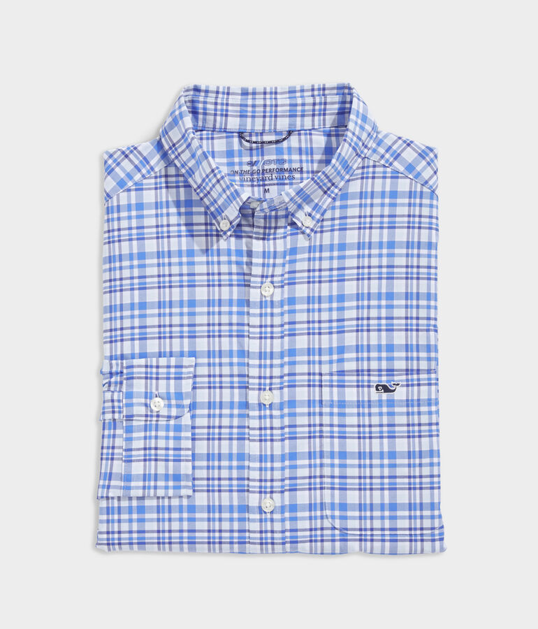 On-The-Go Lightweight Plaid Shirt