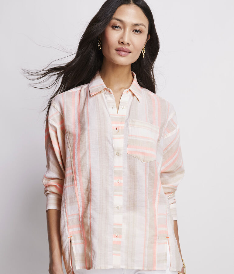 Striped Weekend Button-Down