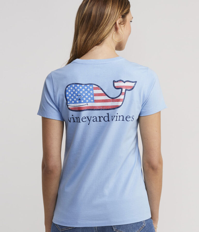 Flag Whale Short-Sleeve Pocket Tee