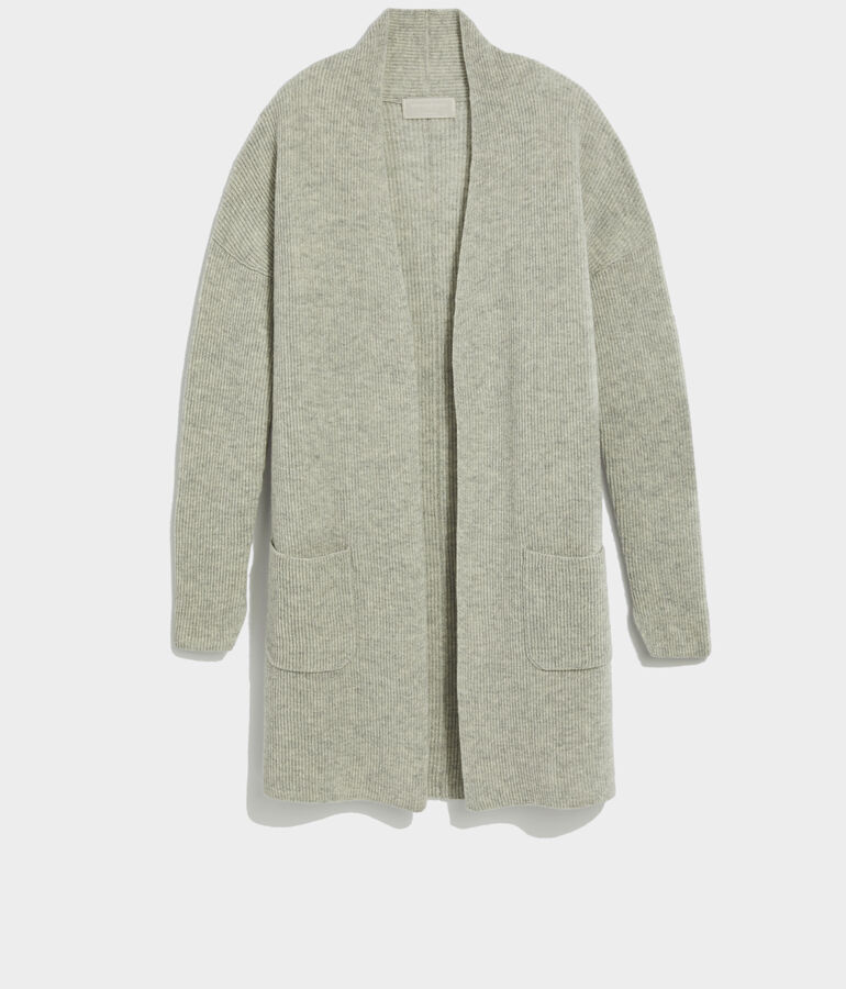 Lightweight Cashmere Open-Front Sweater