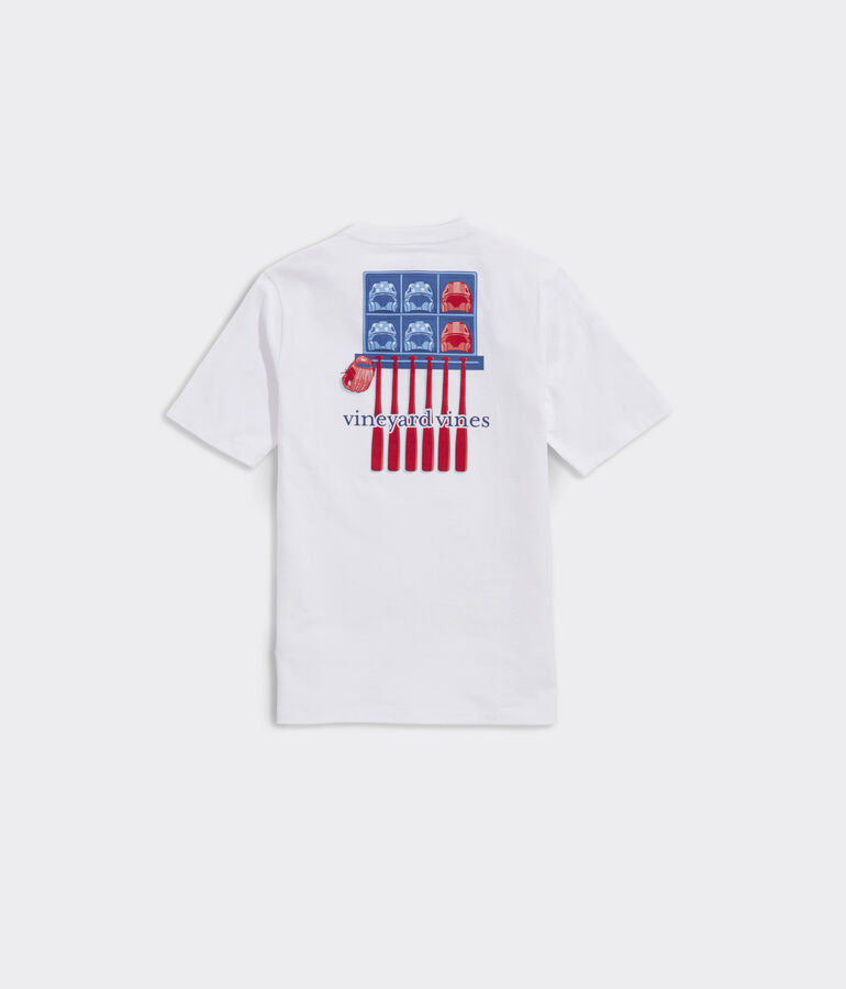 Boys' Baseball Flag Short-Sleeve Pocket Tee