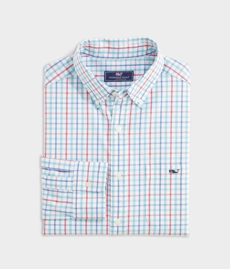 Stretch Poplin Tattersall Shirt