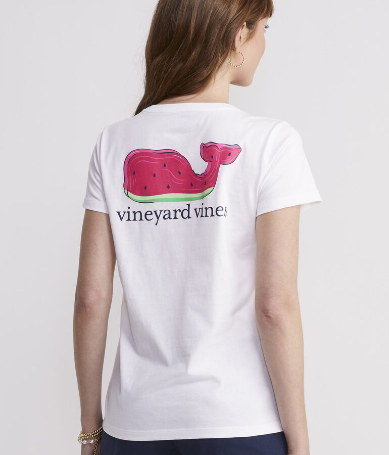Watermelon Whale Short-Sleeve Pocket Tee