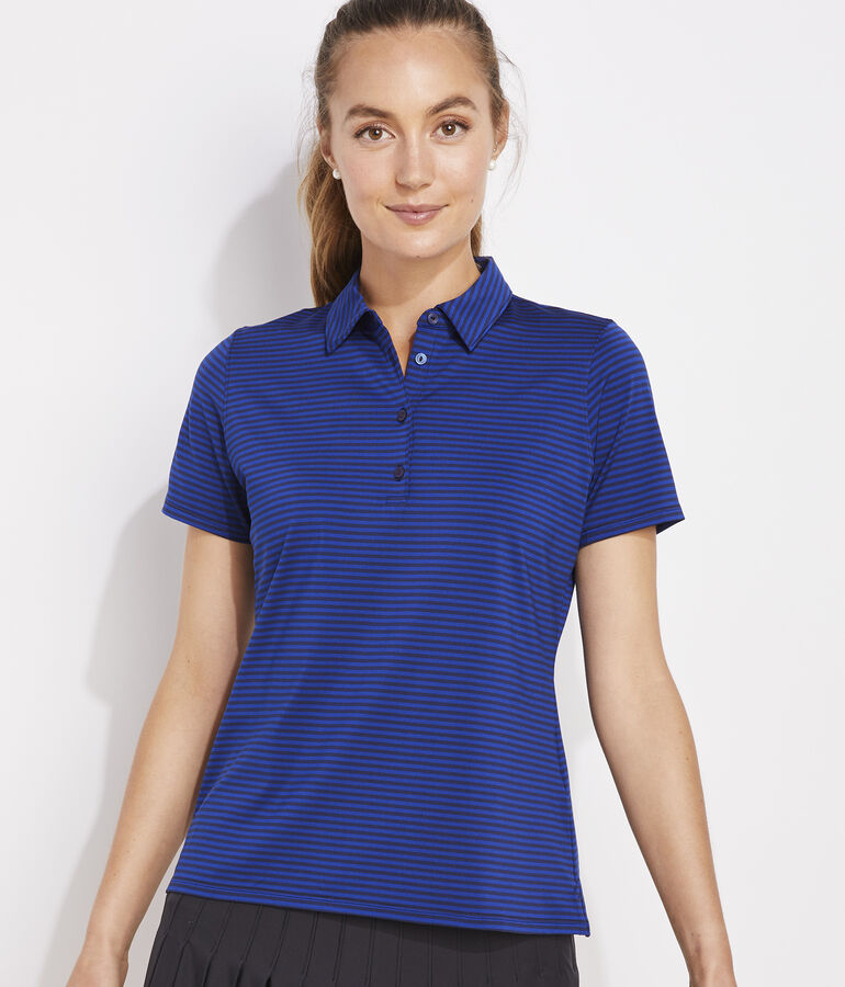 Striped Performance Polo