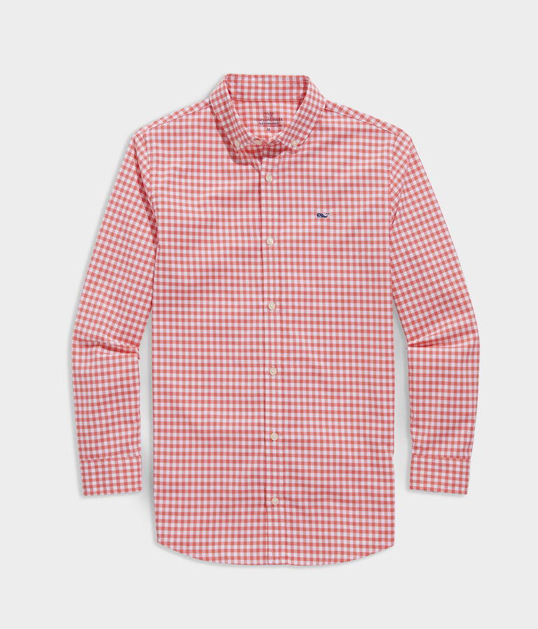 Boys' On-The-Go Lightweight Gingham Shirt