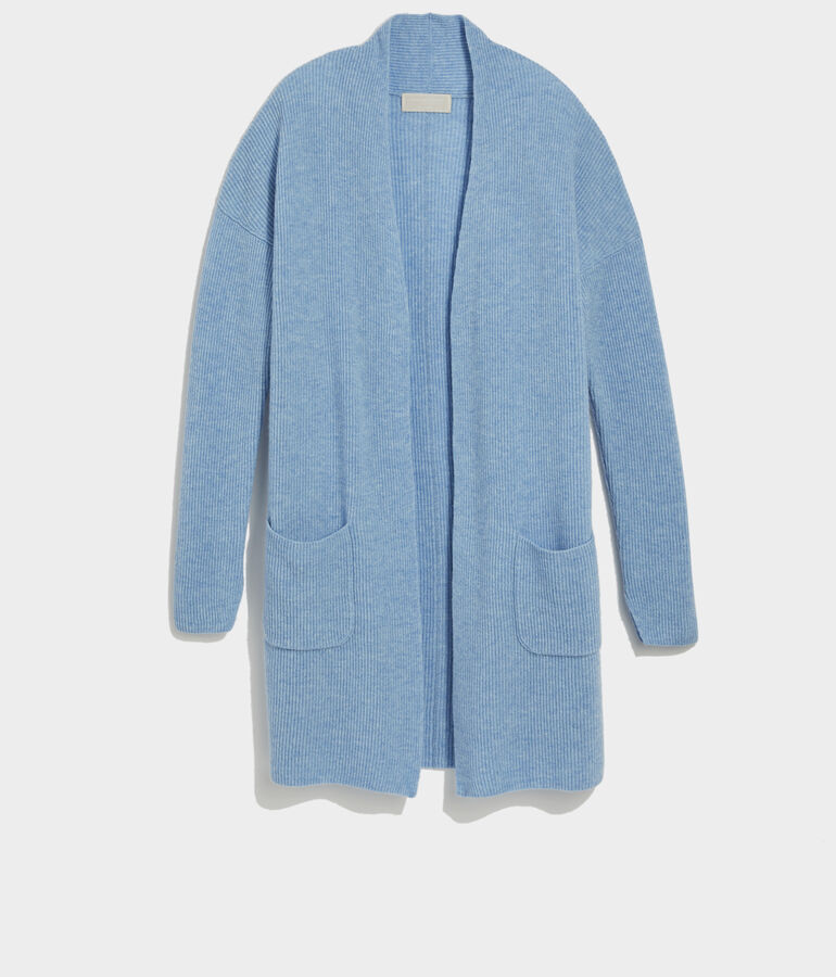 Lightweight Cashmere Open-Front Sweater