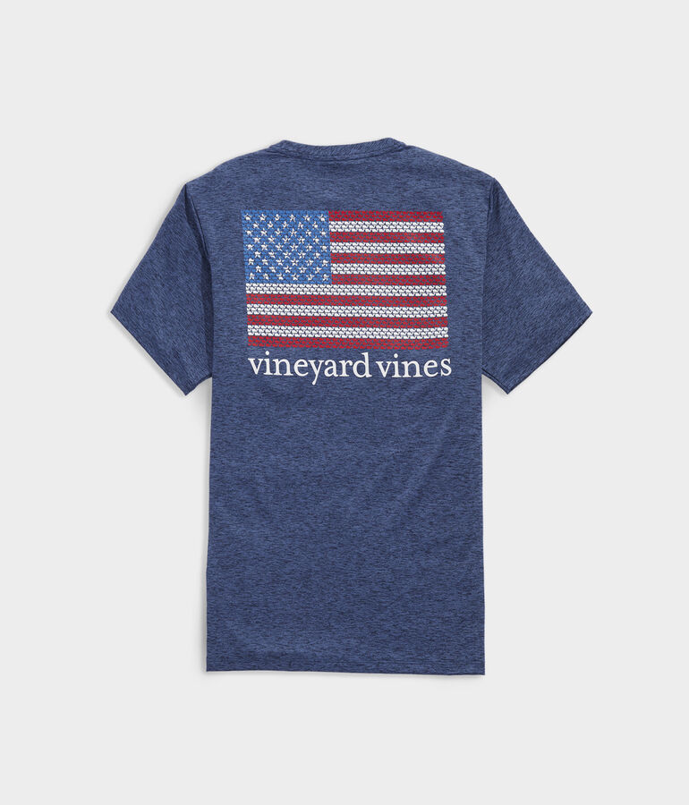 Whale Flag Short-Sleeve Harbor Performance Tee