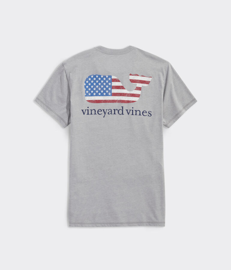 American Flag Whale Short-Sleeve Dunes Tee