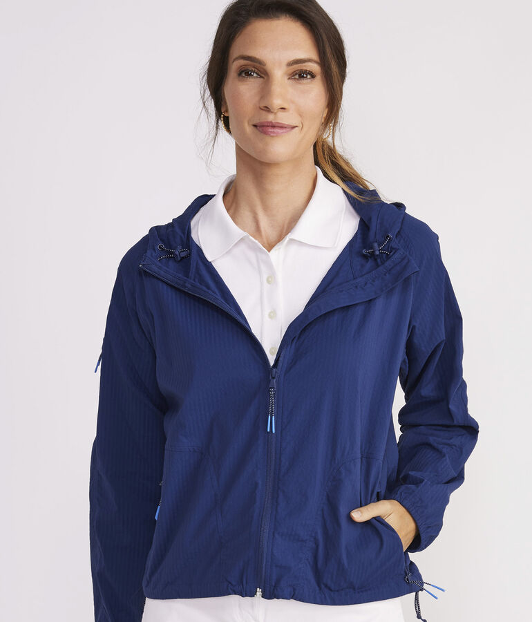 Harbor Seersucker Packable Anorak