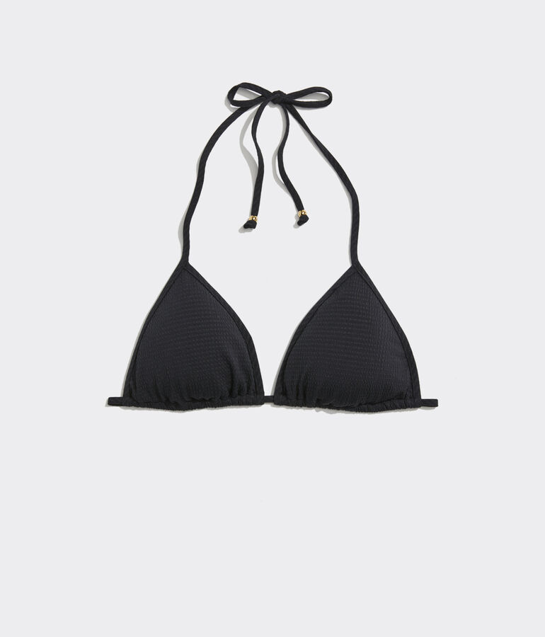 Seersucker String Bikini Top