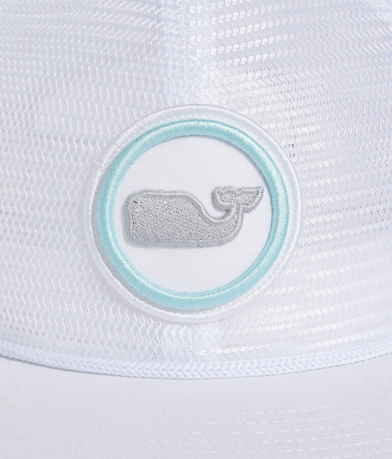Whale Dot Patch Mesh Trucker
