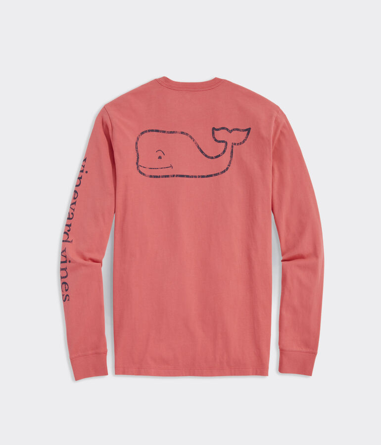 Vintage Whale Long-Sleeve Pocket Tee
