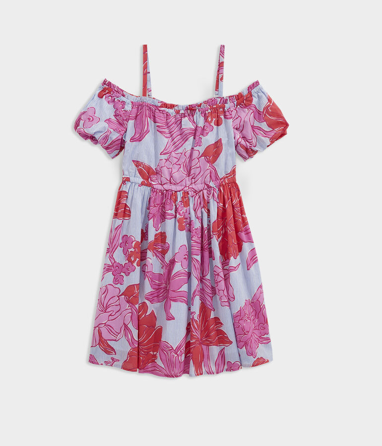 Kentucky Derby Girls' Off-Shoulder Dress