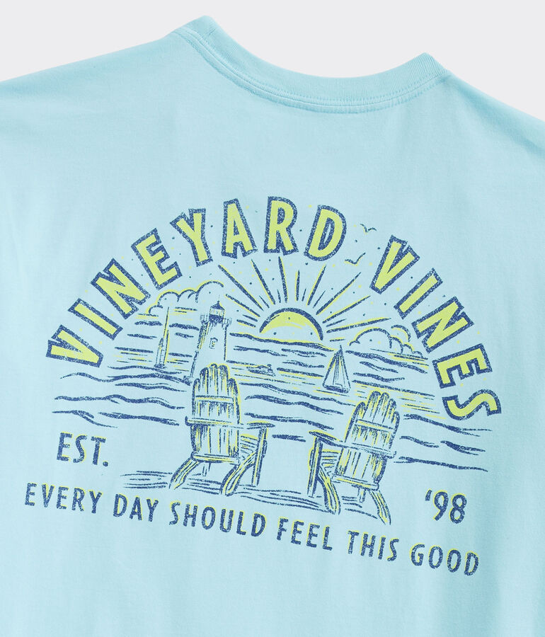 Adirondack Lighthouse Scenic Short Sleeve Pocket Tee