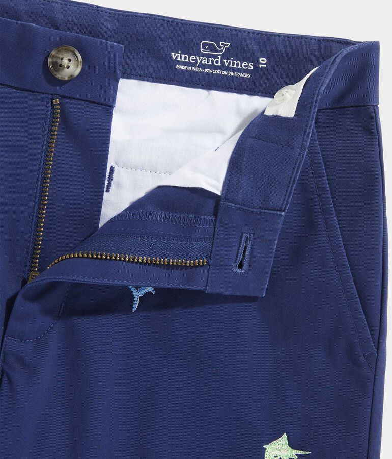 Boys' Embroidered Stretch Breaker Shorts