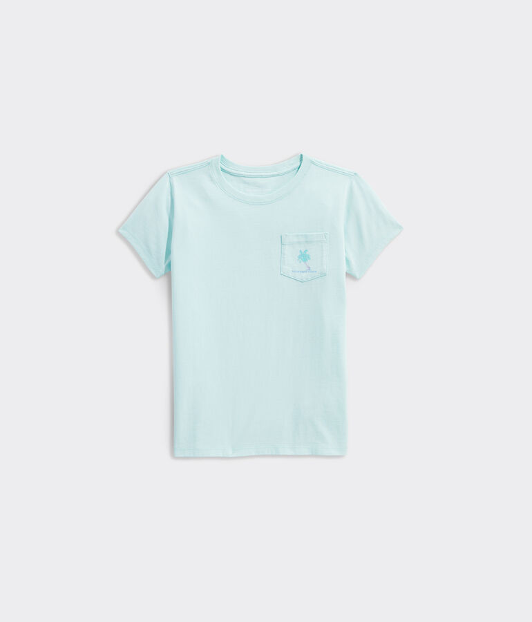 Girls' Beach Scene Short-Sleeve Pocket Tee