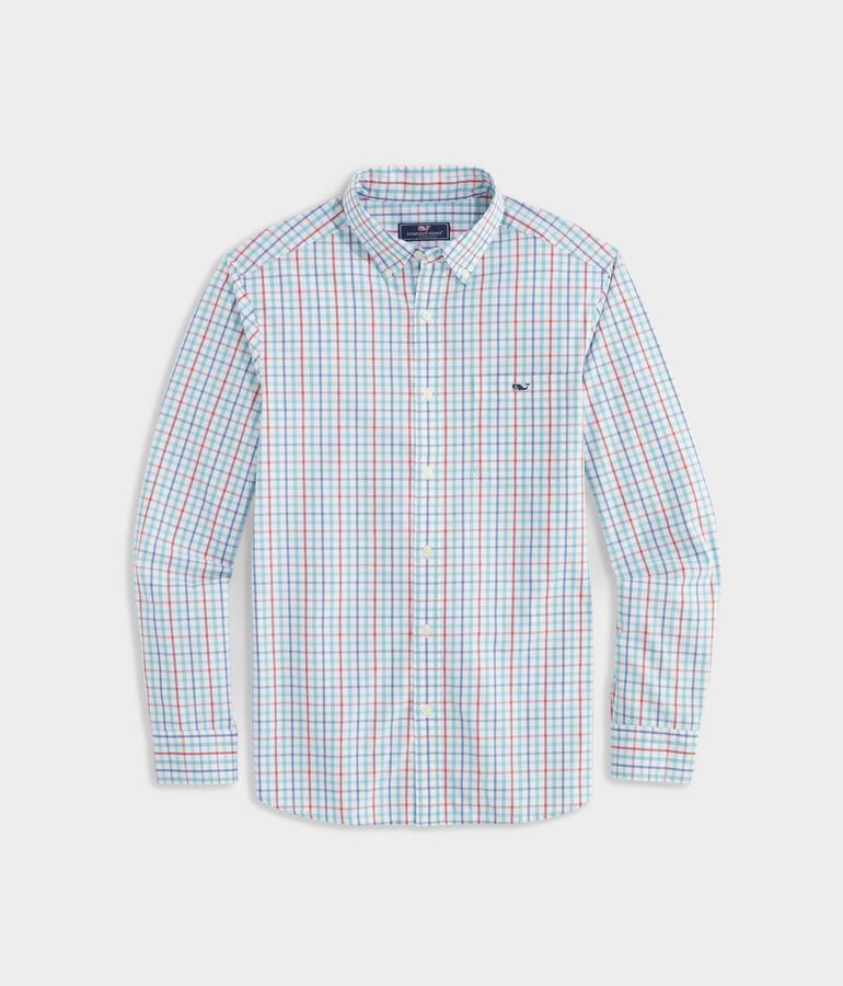 Stretch Poplin Tattersall Shirt