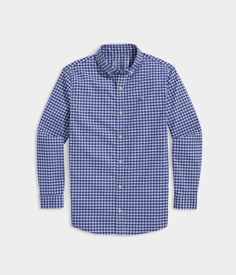Boys' On-The-Go brrr Gingham Shirt
