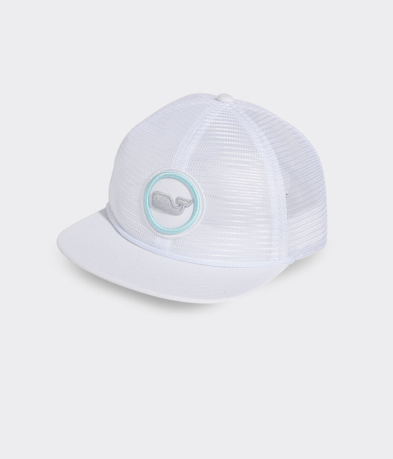 Whale Dot Patch Mesh Trucker