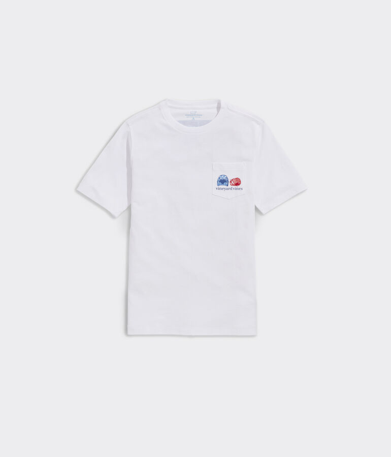 Boys' Baseball Flag Short-Sleeve Pocket Tee