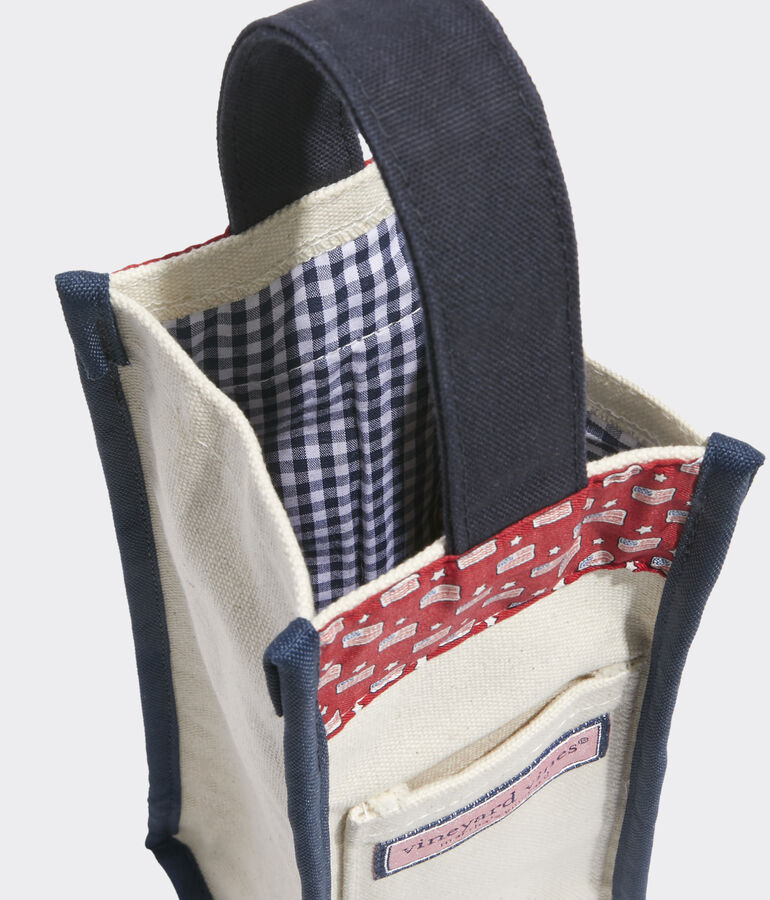 Flags & Stars Wine Tote