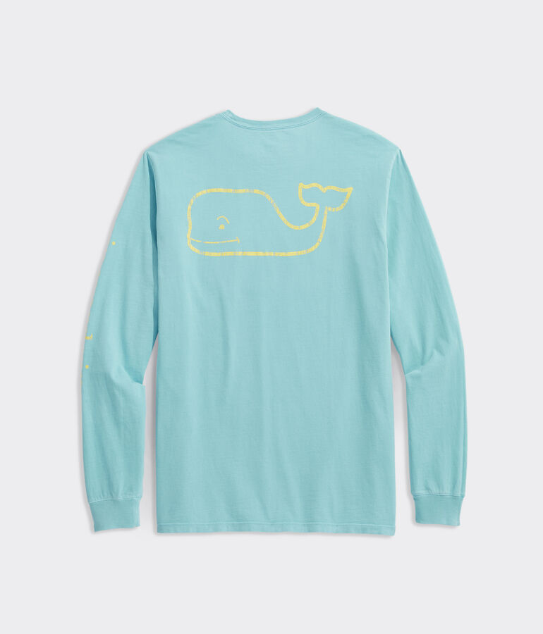 Vintage Whale Long-Sleeve Pocket Tee