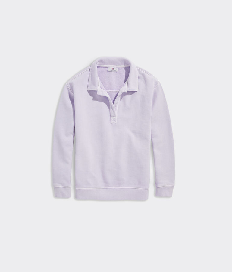 Girls' Popover Polo Sweatshirt