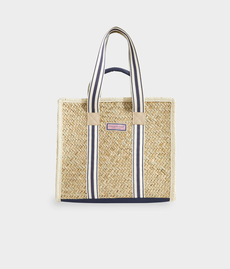 Structured Straw Tote