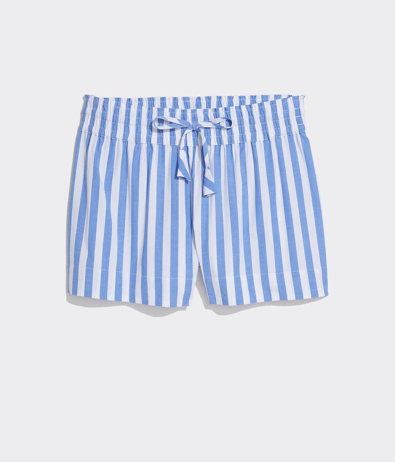 Poplin Striped Tie-Waist Short