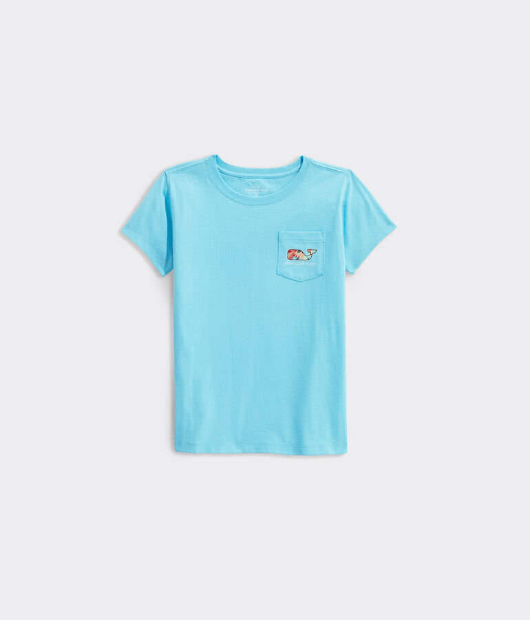 Girls' La Palmeraie Whale Short-Sleeve Pocket Tee