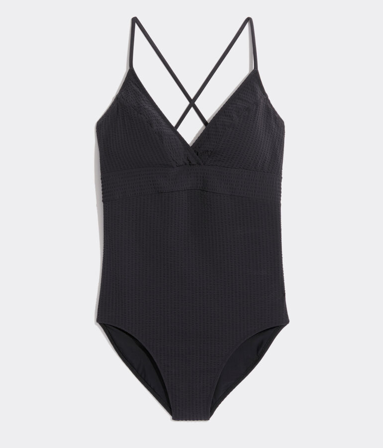 Seersucker Sconset One Piece