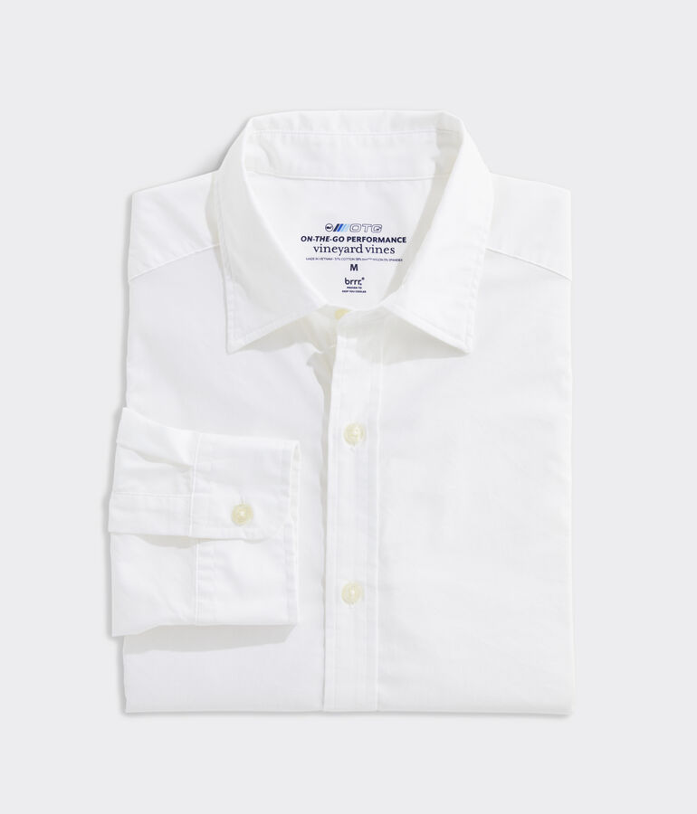On-The-Go brrr Spread Collar Solid Shirt