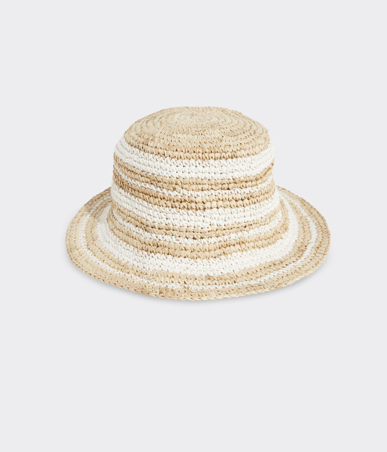 Crochet Raffia Bucket Hat