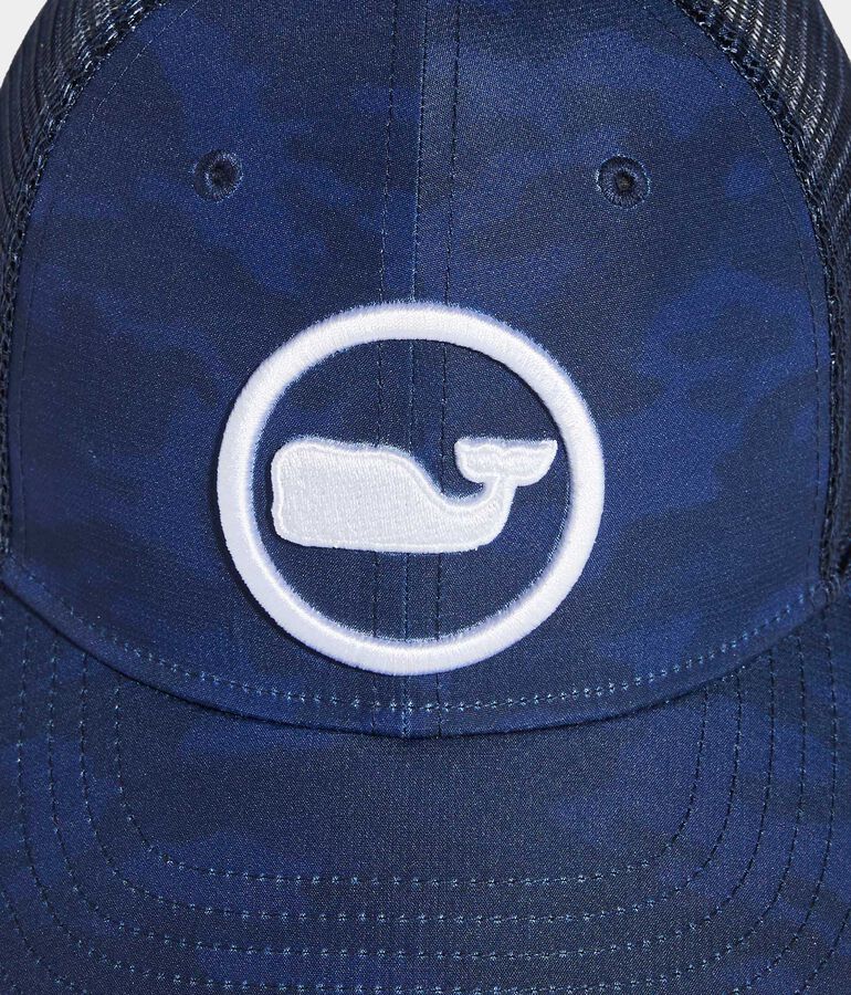 Camo Whale Dot Trucker