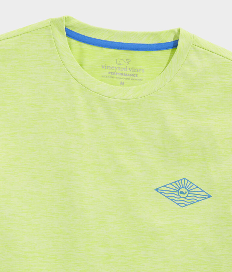 Linear Sunset Long-Sleeve Harbor Performance Tee