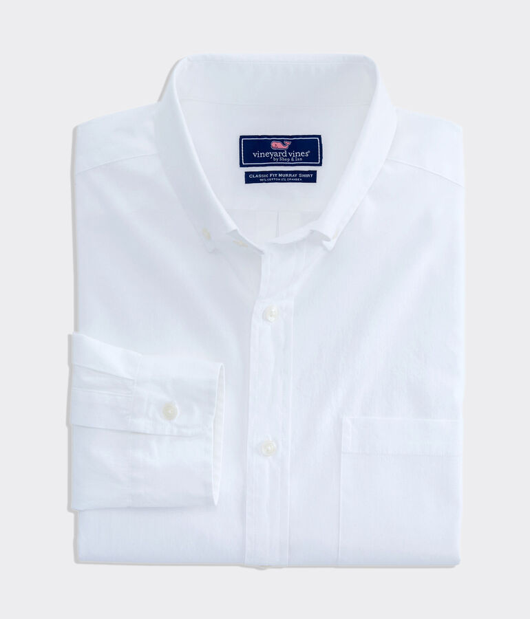 Stretch Poplin Solid Shirt