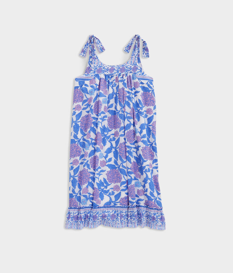 Girls' Hydrangea Block Print Dress