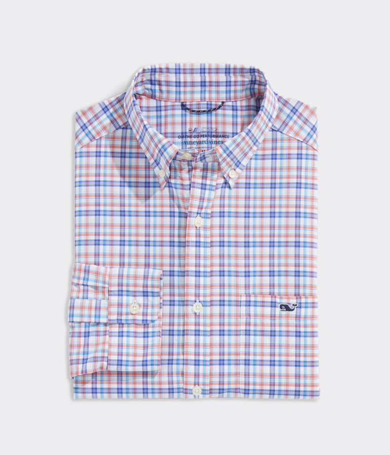 On-The-Go Lightweight Plaid Shirt