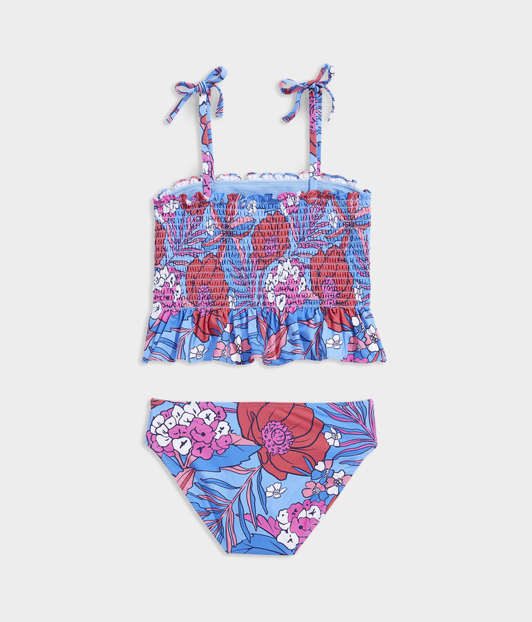 Girls' Chilmark Floral Smocked Tankini