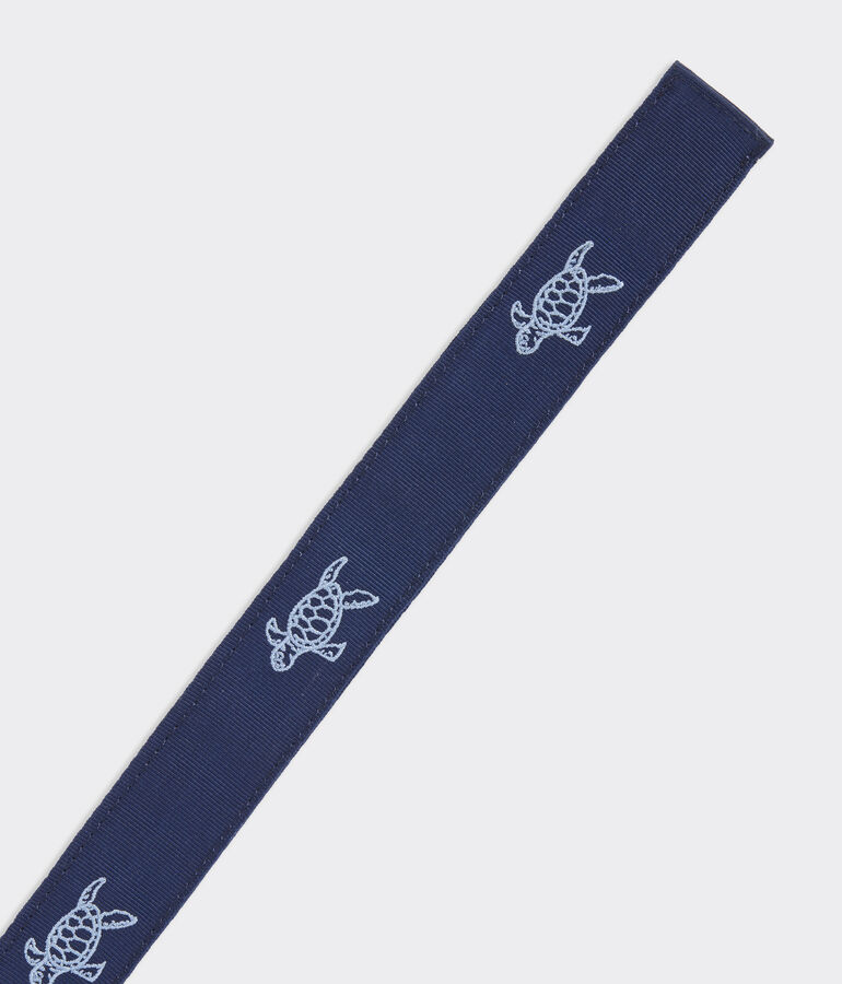 Boys' Turtle Icon Ribbon D-Ring Belt