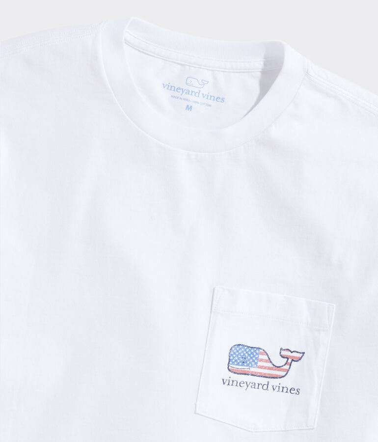 Flag Whale Short Sleeve Pocket Tee