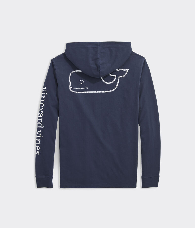 Long-Sleeve Vintage Whale Hoodie Tee