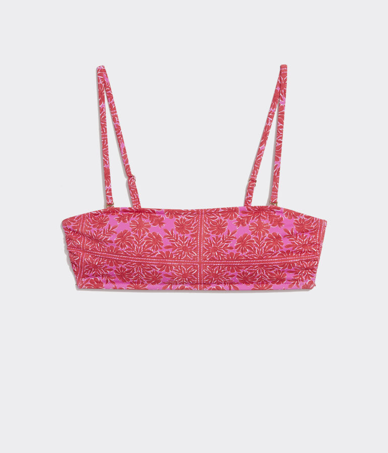Scarf Print Bandeau Top
