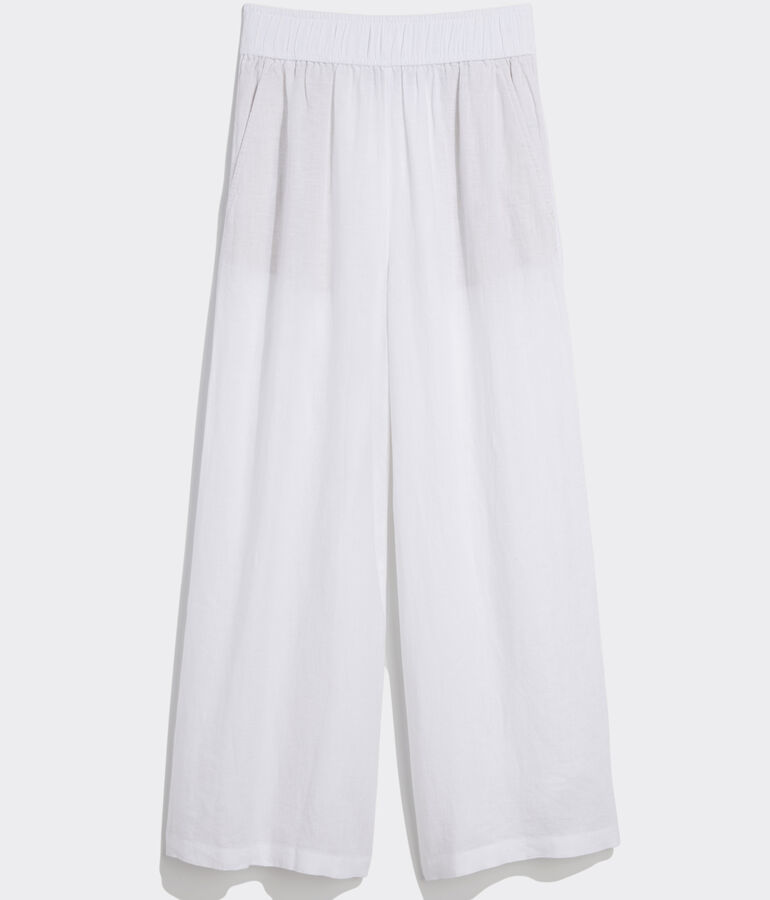 Wide-Leg Linen Pant