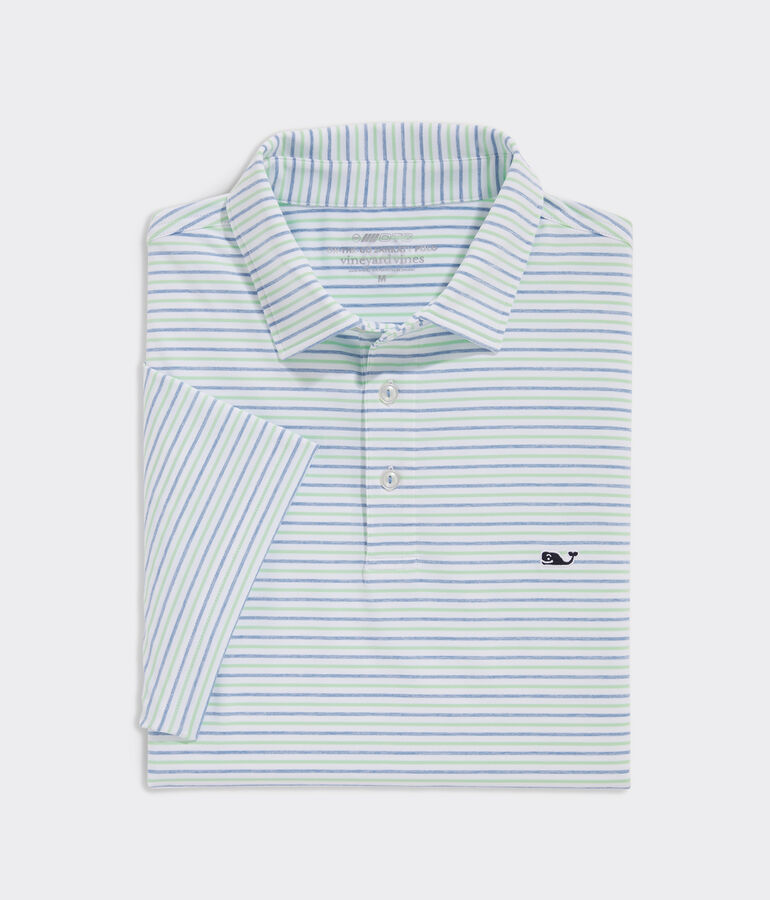 Tri-Color Bradley Stripe Sankaty Polo